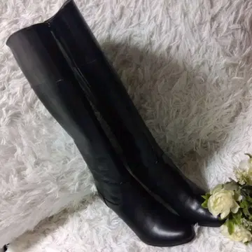 [ 새상품급 ] DIANA 다이애나 천연 가죽 롱 부츠 블랙 23.5