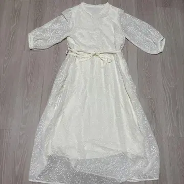 mysty woman 7부 소매 롱 원피스 M