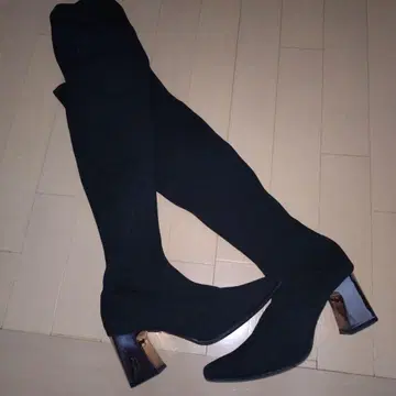 R&E 하이삭스 니하이 부츠 사이즈 M 23.5-24cm 실버힐