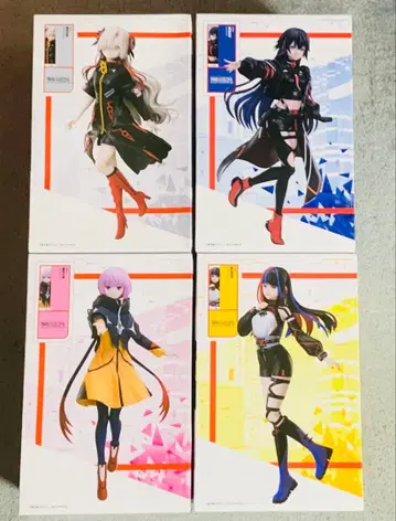 카미츠바키시 건설 중. 라운드 원 한정판 피규어 4종 세트