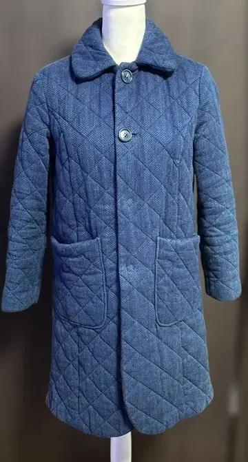 BLUE BLUE 자수 코트 인디고