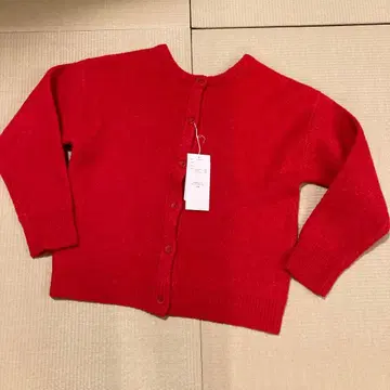 pierrot 워셔블 2way 니트 가디건 빨간색 레드