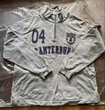 CANTERBURY 그레이 하프 지퍼 트레이닝복 3L