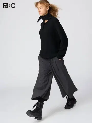 유니클로C 큐롯 그레이