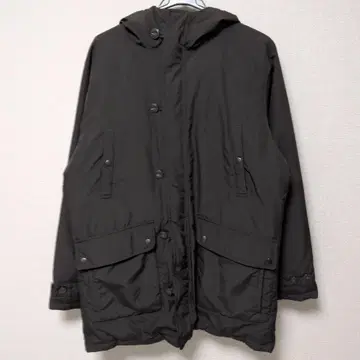 후드 부착 다크 그레이 다운 자켓 다운 90%