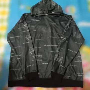 새상품급/모프마눌/드럭 스토어즈/후드 부착 트레이닝복/흑먹색/F