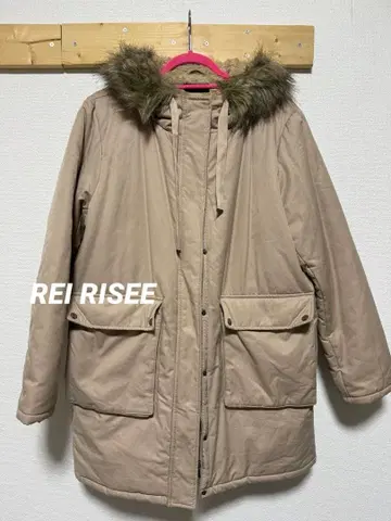 REI RISEE XL 충전솜 모즈 코트 베이지