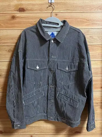 X-LARGE 스트라이프 데님 자켓 M 사이즈