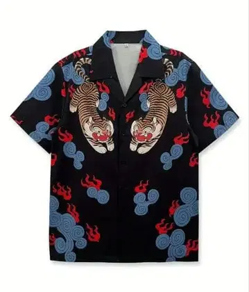 새상품 미사용 하와이안 셔츠 스카잔 호랑이 트라 타이거 XL