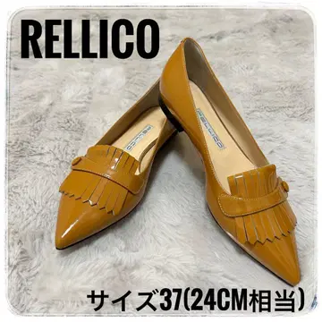 RELLICO 여성용 24cm 펌프스 깔끔 베이지 브라운 심플