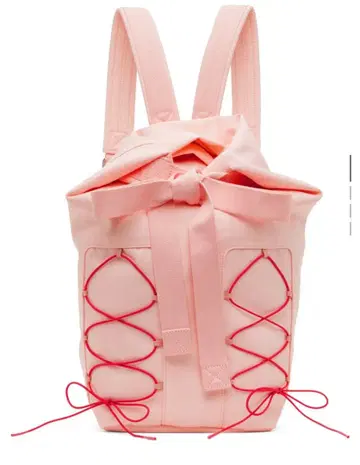 Simone Rocha 핑크 레이스업 백