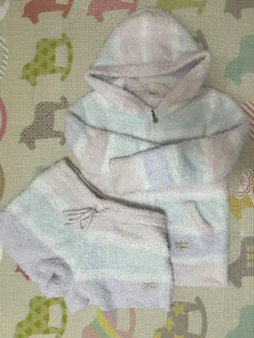 gelato pique 룸 페어 후드 부착 후드티 숏팬츠 세트