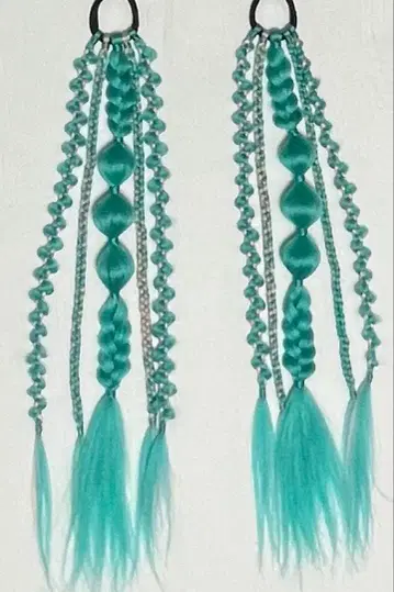 터콰이즈 머리끈 익스텐션