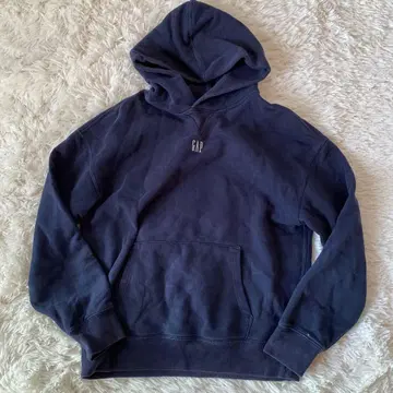 GAP 갭 후드티 풀오버 네이비 자수 로고