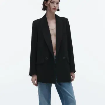 ZARA 자라 플루이드 블레이저 테일러드 자켓 M