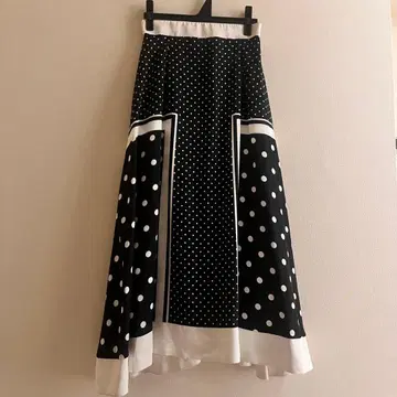 FUR FUR 롱 스커트 도트 무늬