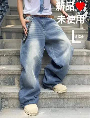 새상품 미사용 L 사이즈 밑단 김 주름 유행 빅