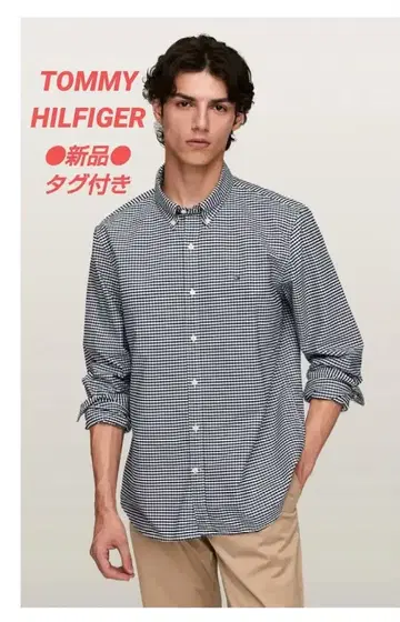 [ 택 포함 새상품 ] 타미힐피거 체크 플란넬 셔츠 버튼 다운 XXL