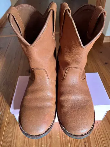 rna-n 브라운 가죽 부츠 23.5~24.0