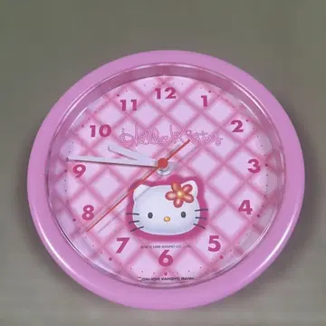 [ 레어 ] Hellokitty 벽시계 키티 당시물 1998