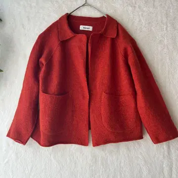 츠무구 울 자켓 오렌지 F 사이즈