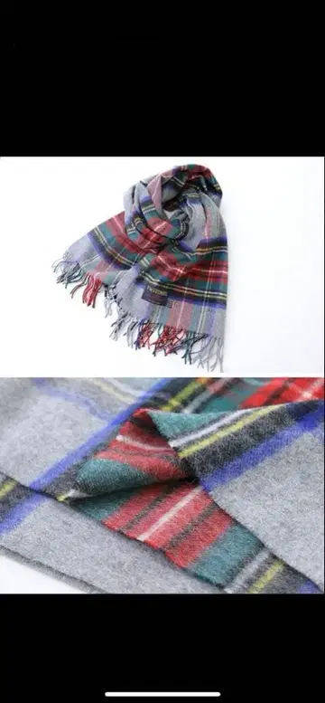 트위드밀/대형 스톨/인기 색상 그레이 체크