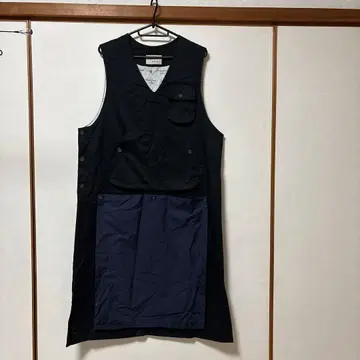 슬리브리스 롱 원피스 블랙/네이비