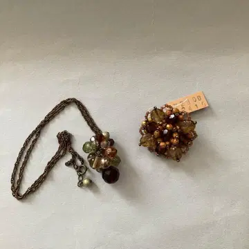 앤티크 비즈 액세서리 세트 묶음 판매 헤이세이 레트로