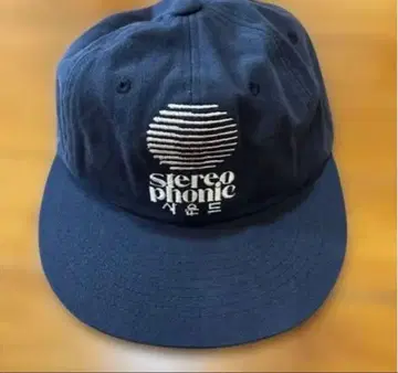 stereophonic 자수 로고 네이비 캡 bonbon