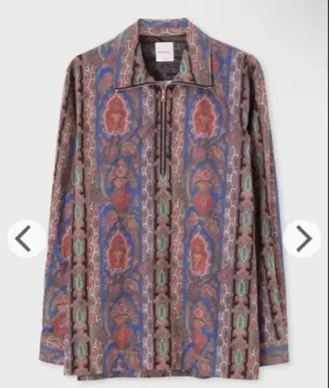 새상품급 폴스미스 페이즐리 셔츠 하프 지퍼 셔츠 올 패턴 셔츠