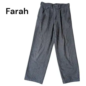 Farah 그레이 와이드 팬츠