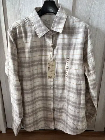 무인양품 레귤러 카라 긴팔 셔츠 M 새상품 미사용