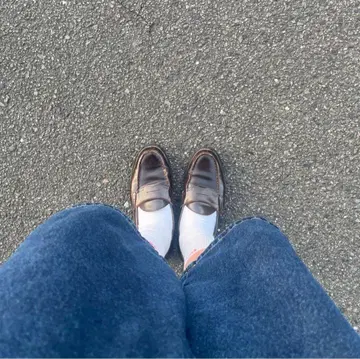 구제 의류 로퍼 착용 사진 있음