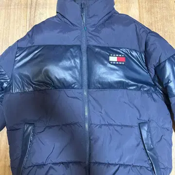 타미 진스 네이비 다운 자켓 S
