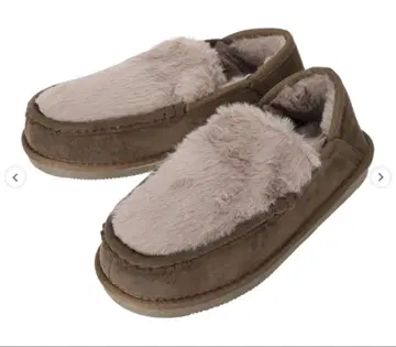 최종 가격 사만사 모스모스 인조 모피 모카신 신발 L 사이즈 그레이