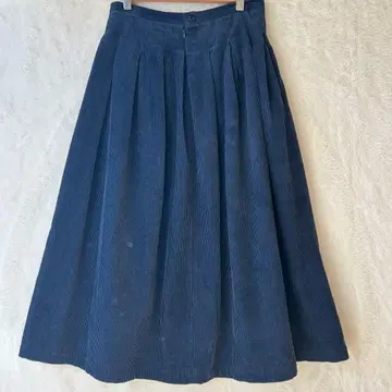 그랑마마도터 코듀로이 플레어 스커트 네이비 O