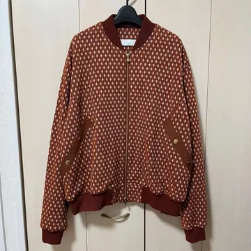 TAUPE 23SS Diamond Pattern Bomber Jacket