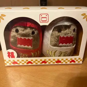 NHK 도모군 홍백 달마 봉제 인형 세트