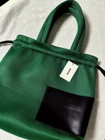zucca 주카 그린 메쉬 토트백