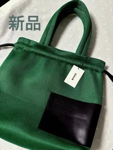 zucca 주카 그린 메쉬 토트백