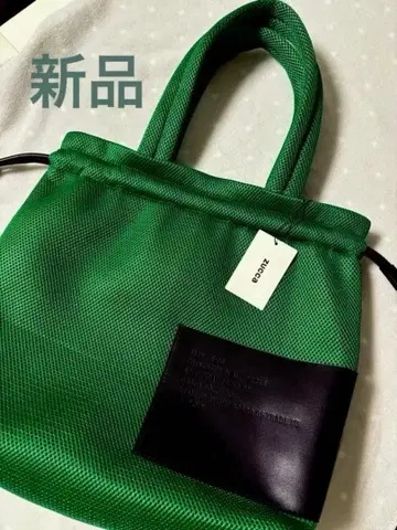 zucca 주카 그린 메쉬 토트백