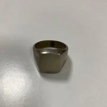 금속제 심플 스퀘어형 반지 중간 사이즈