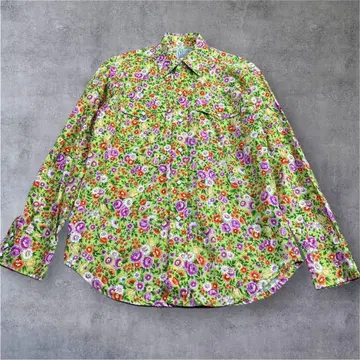 [ 레어 ] HBARC 웨스턴 셔츠 S 꽃무늬 USA제 빈티지