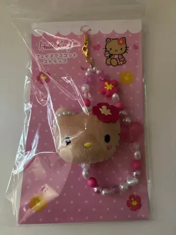 산리오 헬로키티 페이스 마스코트 스트랩 일광화상