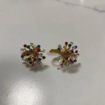 컬러풀 비즈 불꽃놀이 디자인 귀찌