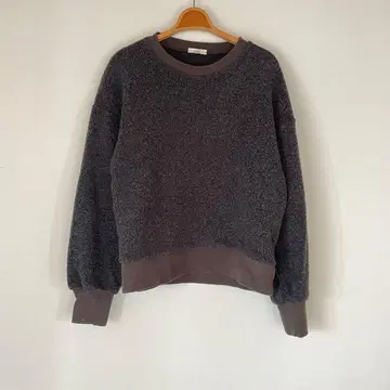 HAU 다크 그레이 플리스 보아 트레이닝복