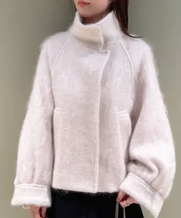 [ SNIDEL ] 샤기 미들 블루종