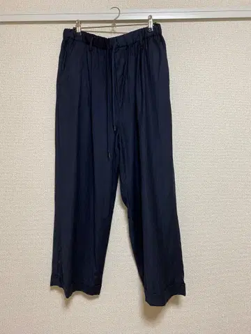 journal standard luxe 실크 네이비 개버딘 이지 팬츠