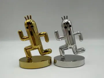 [메탈 피규어] 파이널 판타지 VII 사보텐더 금 은 세트