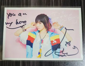 LiSA 친필 사인 엽서